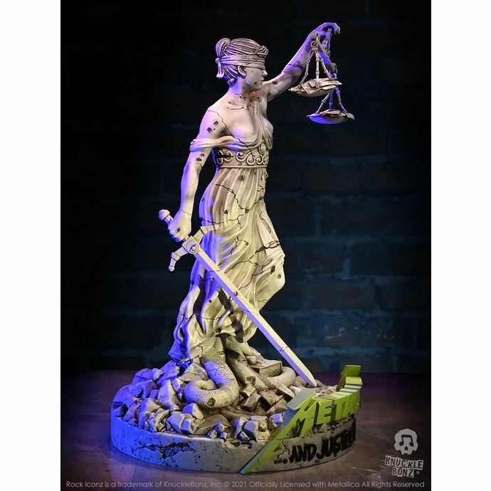 Figure Metallica - Rock Icons On Tour Statue Lady Justice - KNUCKLEBONZ 4 Figure Metallica - Rock Icons On Tour Statue Lady Justice - KNUCKLEBONZ - Image 2