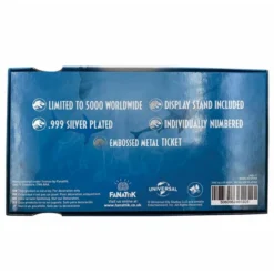 Decoration Jurassic World - Replica Mosasaurus Ticket - Silver Plated -Figures Sales Store jurassic world 30yndf