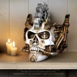 Decoration ALCHEMY GOTHIC - Steamhead Skull -Figures Sales Store steam head skull003