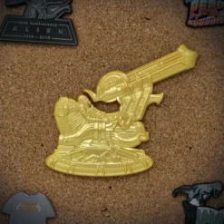 Decoration Alien - XL Premium Pin Badge - Gold Plated -Figures Sales Store x fntk fox al138 d