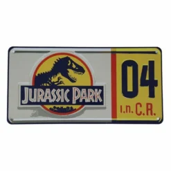 Sign Jurassic Park - Replica 1/1 Dennis Nedry License Plate