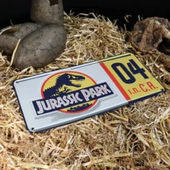 Sign Jurassic Park - Replica 1/1 Dennis Nedry License Plate -Figures Sales Store x fntk jp 131 b